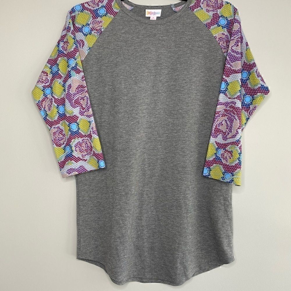 LuLaRoe Randy Top Gray Purple Small‎